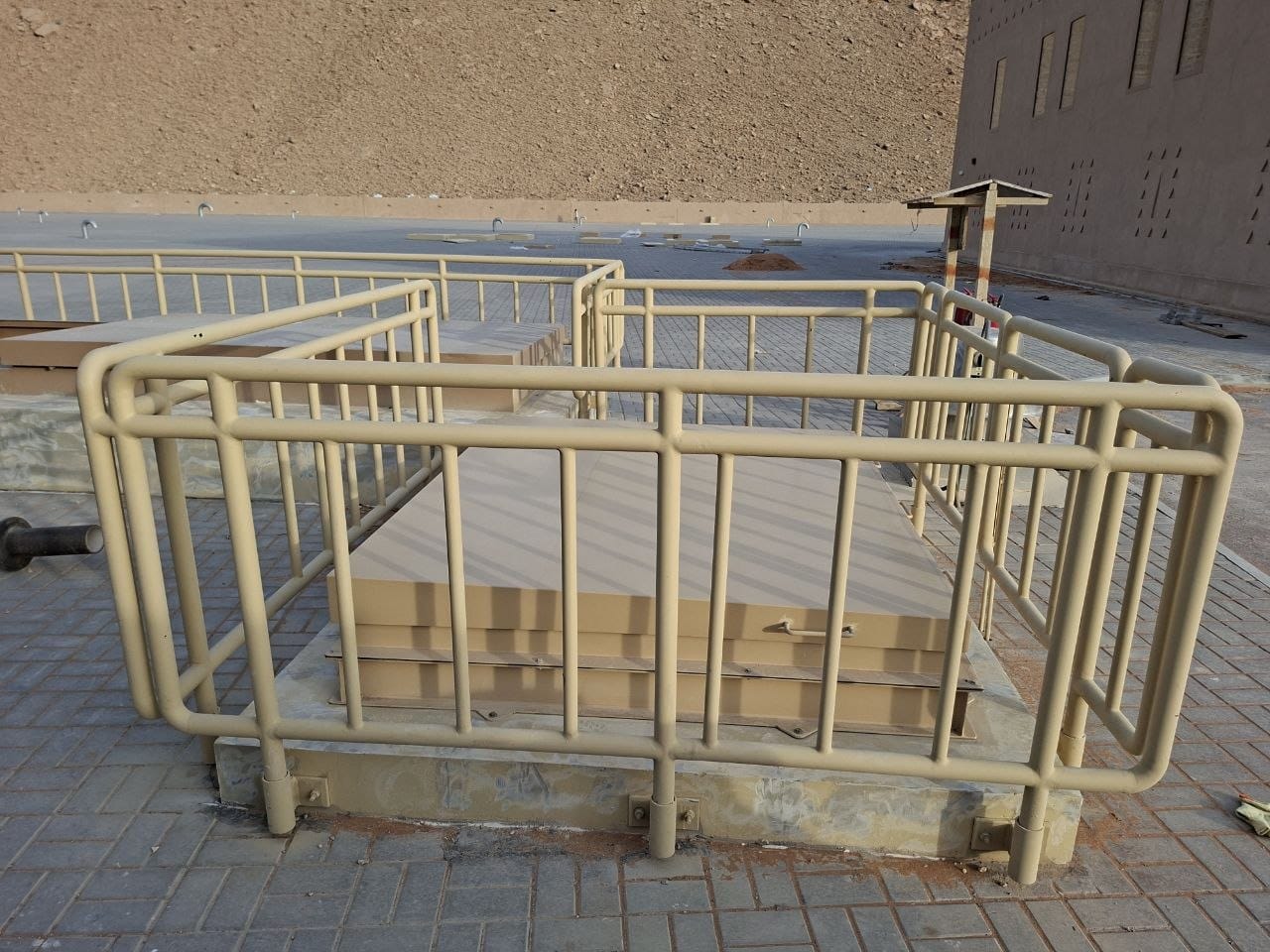Fabricated architectural metal railing